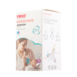 Farlin Silicone Feeding Bottle, Blue Color, 80 ML