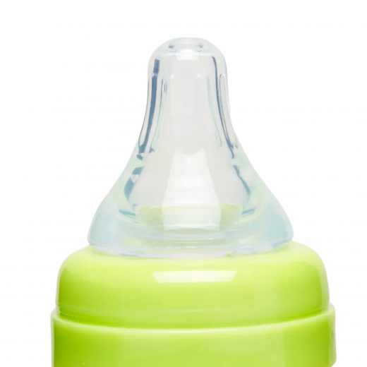 Farlin, Standard Natural Feel Silky Nipple Feeding Bottle, Green, 140ml