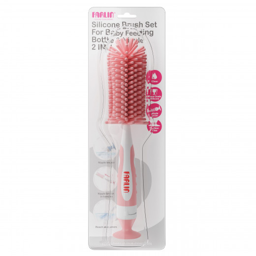 Bottle and Nipple Brushes-pink