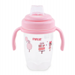 Farlin, Spout Training Cup, Pink, +4, 240ml