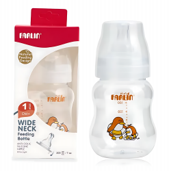 Farlin - Wide-Neck Feeding Bottle 200ml, 0+, Orange