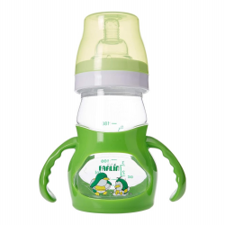 Farlin Feeding Bottle Plastic for Baby , 250ml - Green