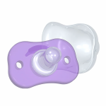 Newborn Silicone Pacifier, Purple Color, 0m+ with cover