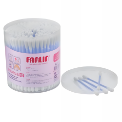 Farlin - Paper-Stem Cotton Buds 200 pieces, Blue