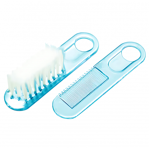 Farlin - Comb & Brush Set - Blue