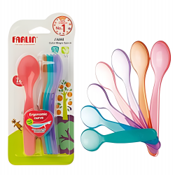 Farlin Rainbow Spoon Elder Set, 12+ months