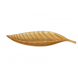 Vague Aluminium Platter with Stainless Steel Gold Finish, 63 Cm