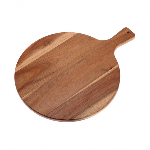 Vague Round Wooden Pizza Plate 40.5 Cm