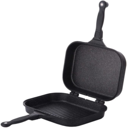 Arshia Deep Double Pan , Featuring highest quality Casting Aluminium material , Teflon Select non-stick interior