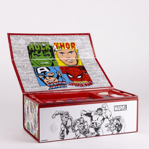 Cerda - Colouring Stationery Set Briefcase Marvel