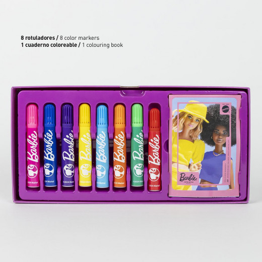 Cerda - Colouring Stationery Set Briefcase Barbie