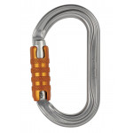 OK TRIACT-LOCK Oval carabiner for use with pulleys and ascenders