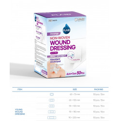 Plaid Young Wound Dressing - White (9cm*15cm*50pcs/box)