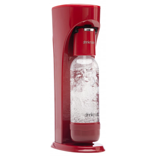 DrinkMate Carbonated Drink Maker With CO2 Cylinder (Red)