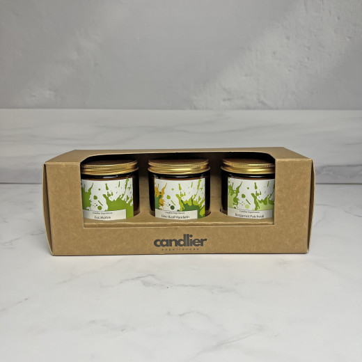 Three candles gift set