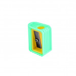 plastic pencil sharpener, 3.1*2.4*1.5cm,5.7g 4 colors assorted