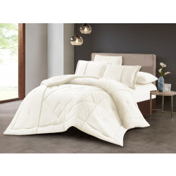 Oxford home grace flannel comforter set king size 6 pcs