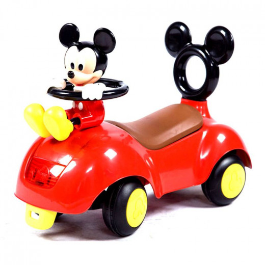 Push Car With Hand, Mickey Mouse, Red