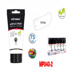 Acrylic Color Tube From Motarro 75ml - white