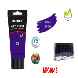 Acrylic Color Tube From Motarro 75ml - Deep Purple