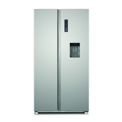 CHIQ Refrigerator 585 L Side by Side Silver Stainless Steel