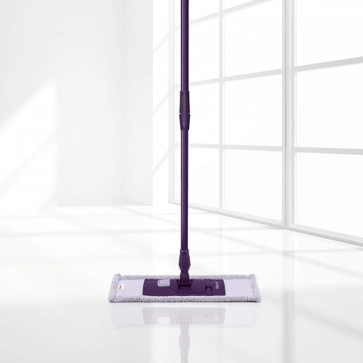 Mery 0555.02 Microfiber mop with Stick, Metal Plastic, Purple-Lilac