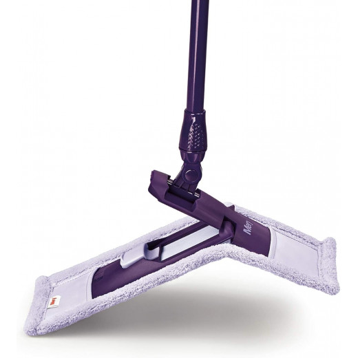 Mery 0555.02 Microfiber mop with Stick, Metal Plastic, Purple-Lilac