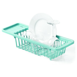 Rayen Dish Drainer, Blue, Size: 45.5 x 16.2 x 10 cm