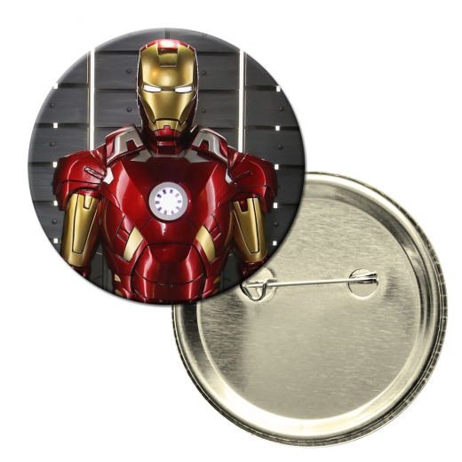 Button badge - Iron Man - style 3