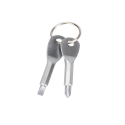 2 Portable screwdrivers key shape with a ring