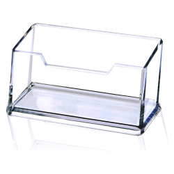 Clear acrylic business card holder