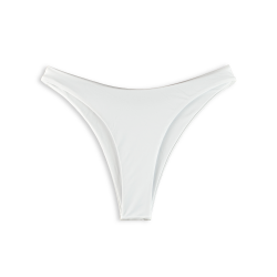 White Bikini Bottom High Cut size XS