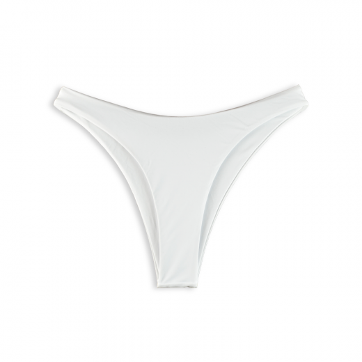 White Bikini Bottom High Cut size M