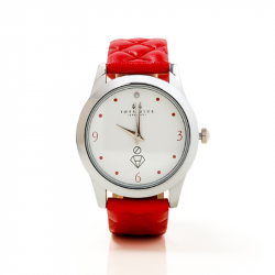 perla’s red mothers watch with small white stone