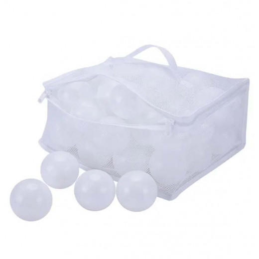 50 pcs Soft white plastic balls