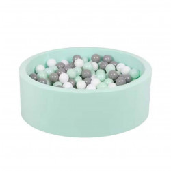 Baby Foam Round Ball Pit without balls - mint blue