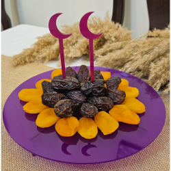 Round Purple Tray