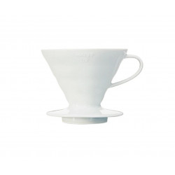 HARIO V60 Plastic Coffee Dripper White 02