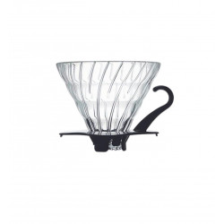 HARIO V60 Glass Coffee Dripper Black 02