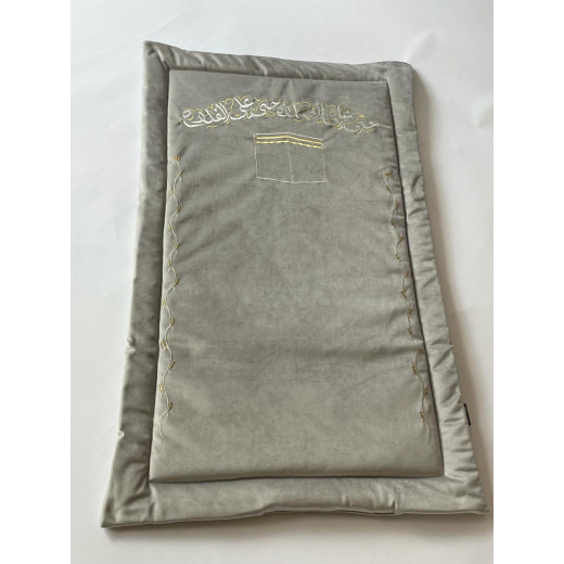 Silver Velvet Prayer Mat 120*73*2