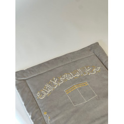 Silver Velvet Prayer Mat 120*73*2