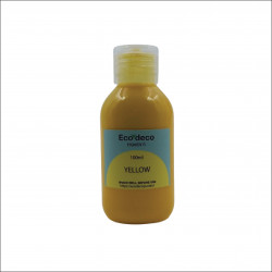 Ecodeco 100ml Yellow Color for Resin and Concrete Art