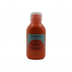 Ecodeco 100ml Orange Color for Resin and Concrete Art