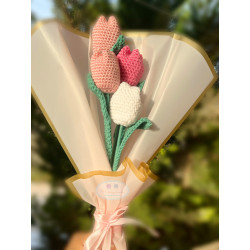 1 Pc Handmade tulip bouquet