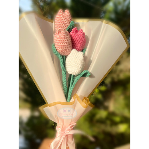 1 Pc Handmade tulip bouquet