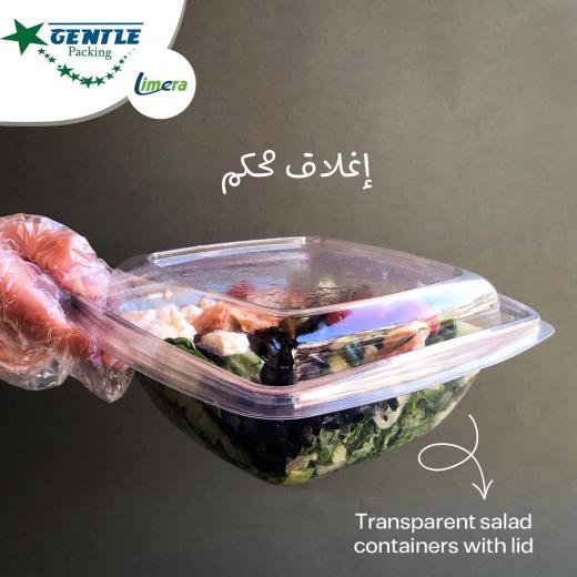 Food Storage Container With Separate Lid 750ML- Transparent - 50 Pieces