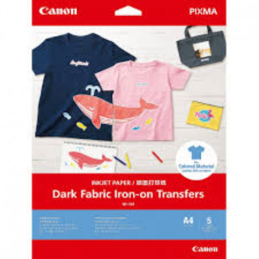 Canon dark fabric iron on transfers