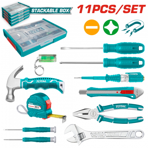 Total household tools set 11 Pcs