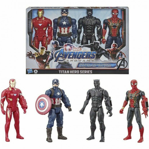 Hasbro | Marvel Avengers Action Figures Titan Hero Series | 4 Pack