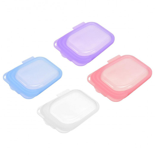 Breathe Reusable Assorted Silicone Food Bags,120ml, BPA free, FDA Approved. Dishwasher & Microwave safe.